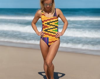 Kente One-Piece Swimsuit