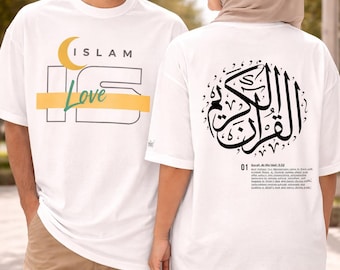 Islam is love Edition 2 Oversized faded t-shirt