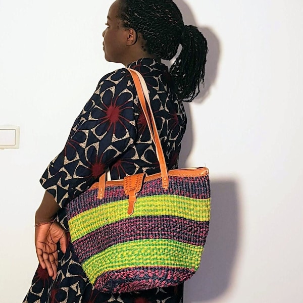 Sisal bag, woven bag, sisal bag, handbag, summer bag, Kiondo, African bag, shopping bag, Kenyan bag, shoulder bag, beach bag