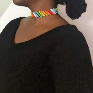 Handmade necklace, African choker, Kenyan necklace, choker collar, beaded necklaces, African jewellery, beaded choker
