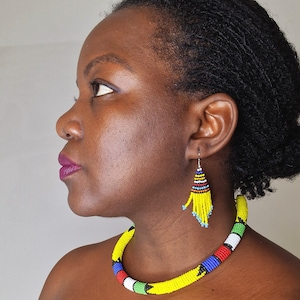 Beaded necklace, handmade necklace, African necklace, African jewellery, handcrafted jewellery
