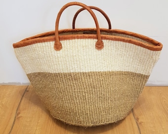 Afrika tas, kiondo, sisal tas, rotan tas, boodschappentas, geweven tas, handgemaakte tas, Keniaanse tas, zomertas, draagtas, jute tas