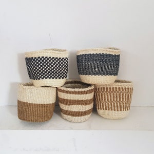 Handmade Sisal planter, basket, sisal planter, sisal planter basket, sisal planter pot, planter, Handwoven Sisal Basket, African Planter