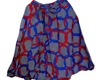 African clothing for women, Skirt, Circle skirt, A-line skirt, African print fabric skirt