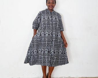 a line kitenge dress Gone Fishing Maxi main image 0