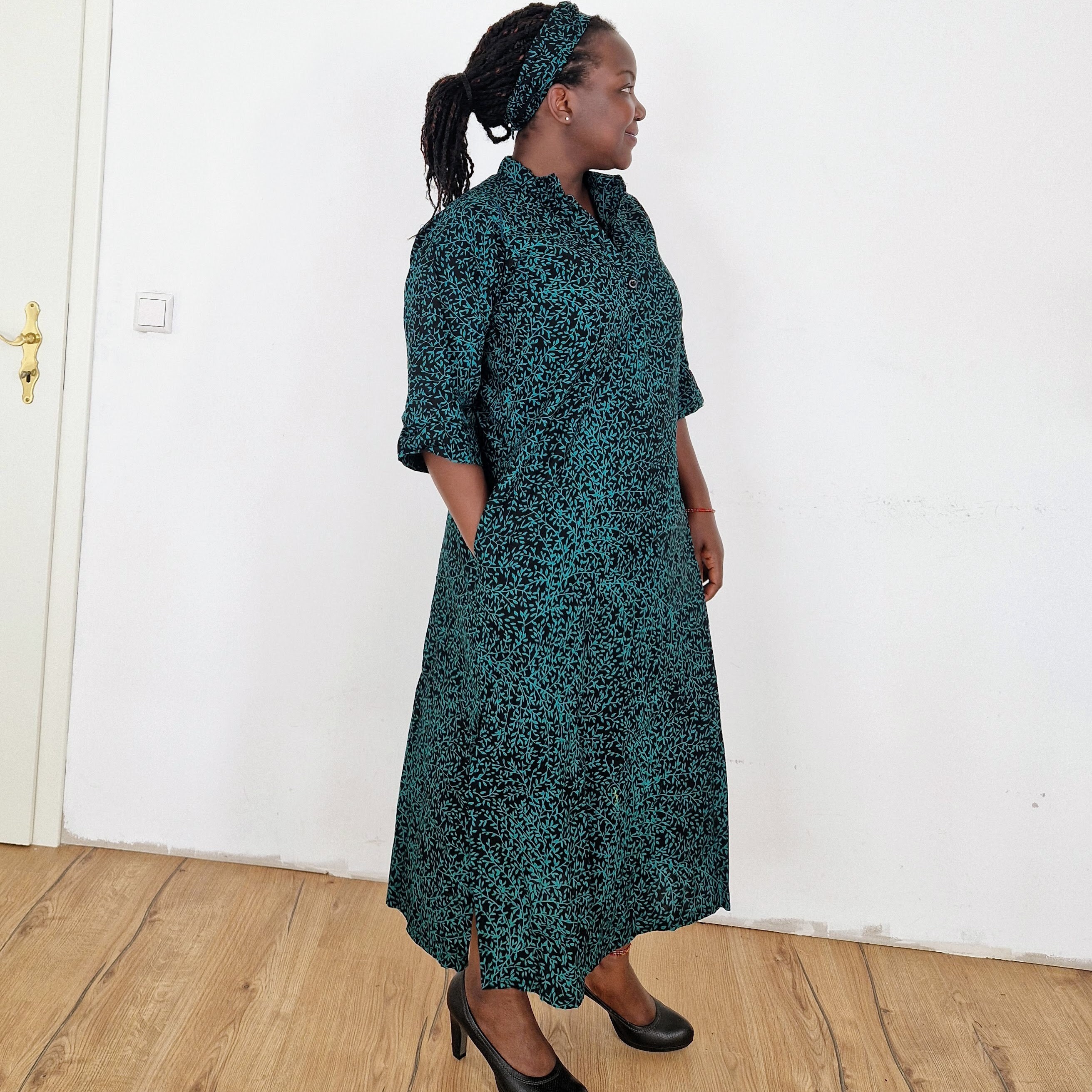 Green kitenge cheap dresses