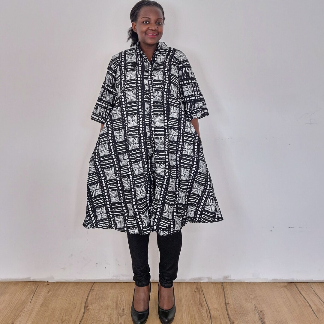 MID LENGTH SHIRT DRESS ONE TRIBE