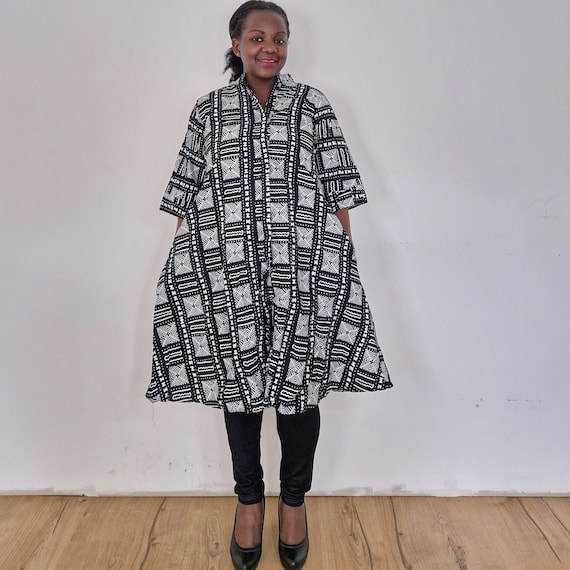 African tribal print dress 2025