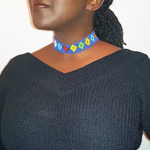 Choker, handmade necklace, African choker, Kenyan necklace, choker collar, beaded necklaces, African jewellery, beaded choker