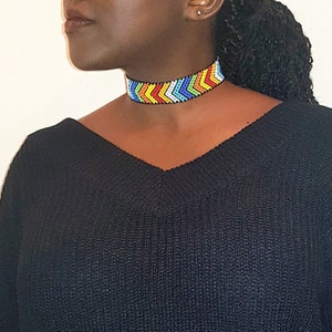 Choker, handmade necklace, African choker, Kenyan necklace, choker collar, beaded necklaces, African jewellery, beaded choker
