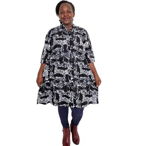 white kitenge dress designs White Trending Kitenge Dresses Black And White Kitenge Designs 2025