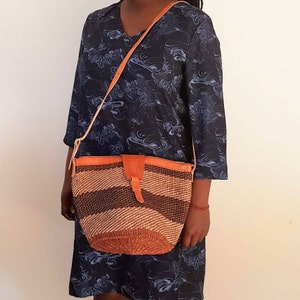 Woven sisal bag, woven bag, brown bag, sisal bag, bag, African bag, Kiondo, summer bag, shoulder bag