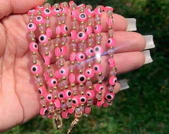Pink Evil Eye Bracelet, Bracelets for women, jewelry, gift, unique gifts, best friend gifts, gift for her, friendship bracelet