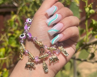 Purple Evil Eye Bracelet, Bracelets for women, jewelry, gift, unique gifts, best friend gifts, gift for her, friendship bracelet