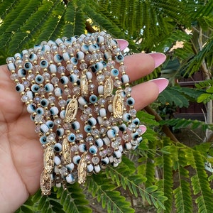 Pulsera Virgen de Guadalupe Ojo Malvado Blanco, para mujer, joyería, regalo, regalos únicos, regalos mejor amiga, regalo para ella, pulsera de amistad