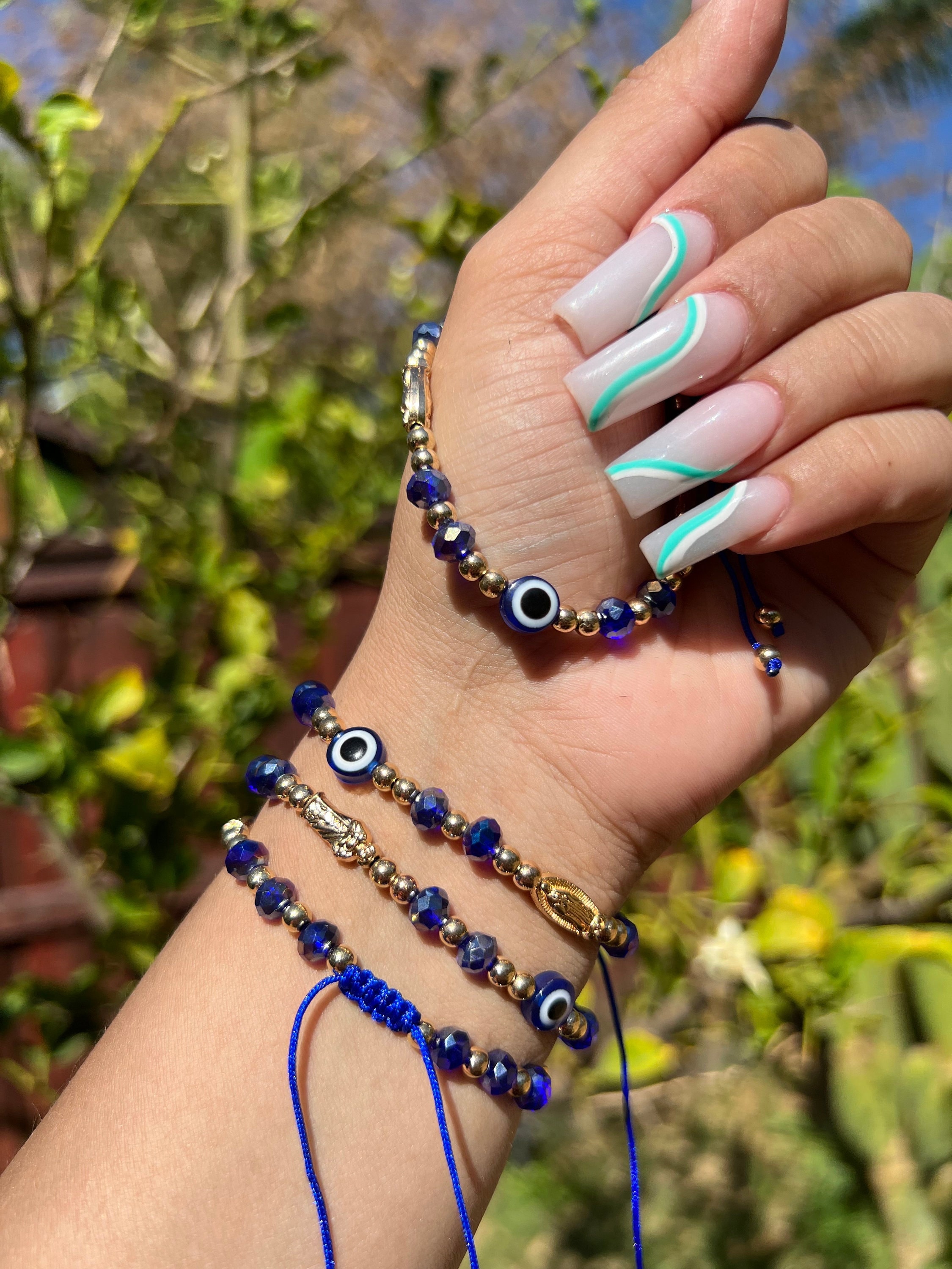 Blue Evil Eye Bracelet Bracelets for Women Jewelry Gift Unique