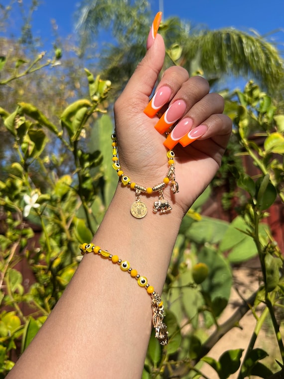 Yellow Evil Eye Bracelet Bracelets for Women Jewelry Gift