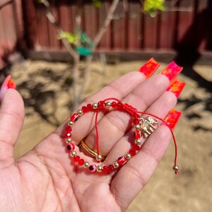 Baby Toddler Red Evil Eye Bracelet, Bracelets for kids babies, unique gifts, newborn evil eye bracelet image 6