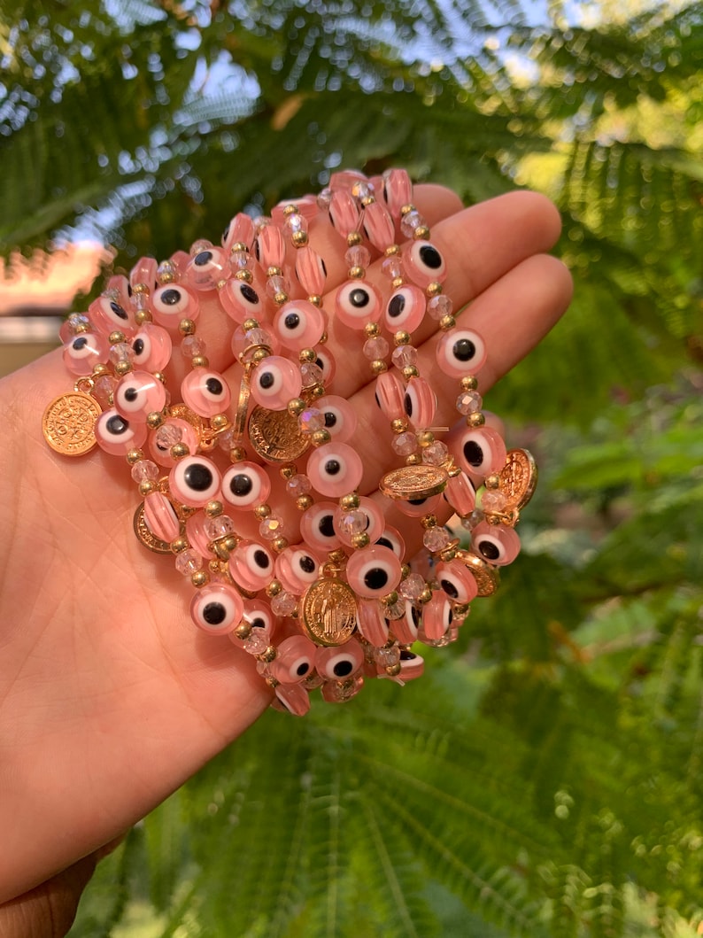 Fiona Rose Gold Evil Eye Bracelet
