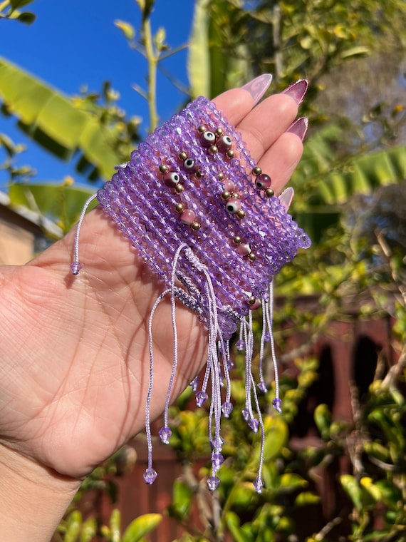 Purple Beaded Best Friend Bracelets