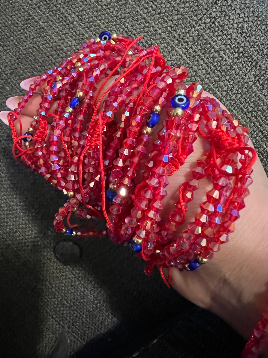 Red Blue Evil Eye Bracelet Bracelets for Women Jewelry Etsy