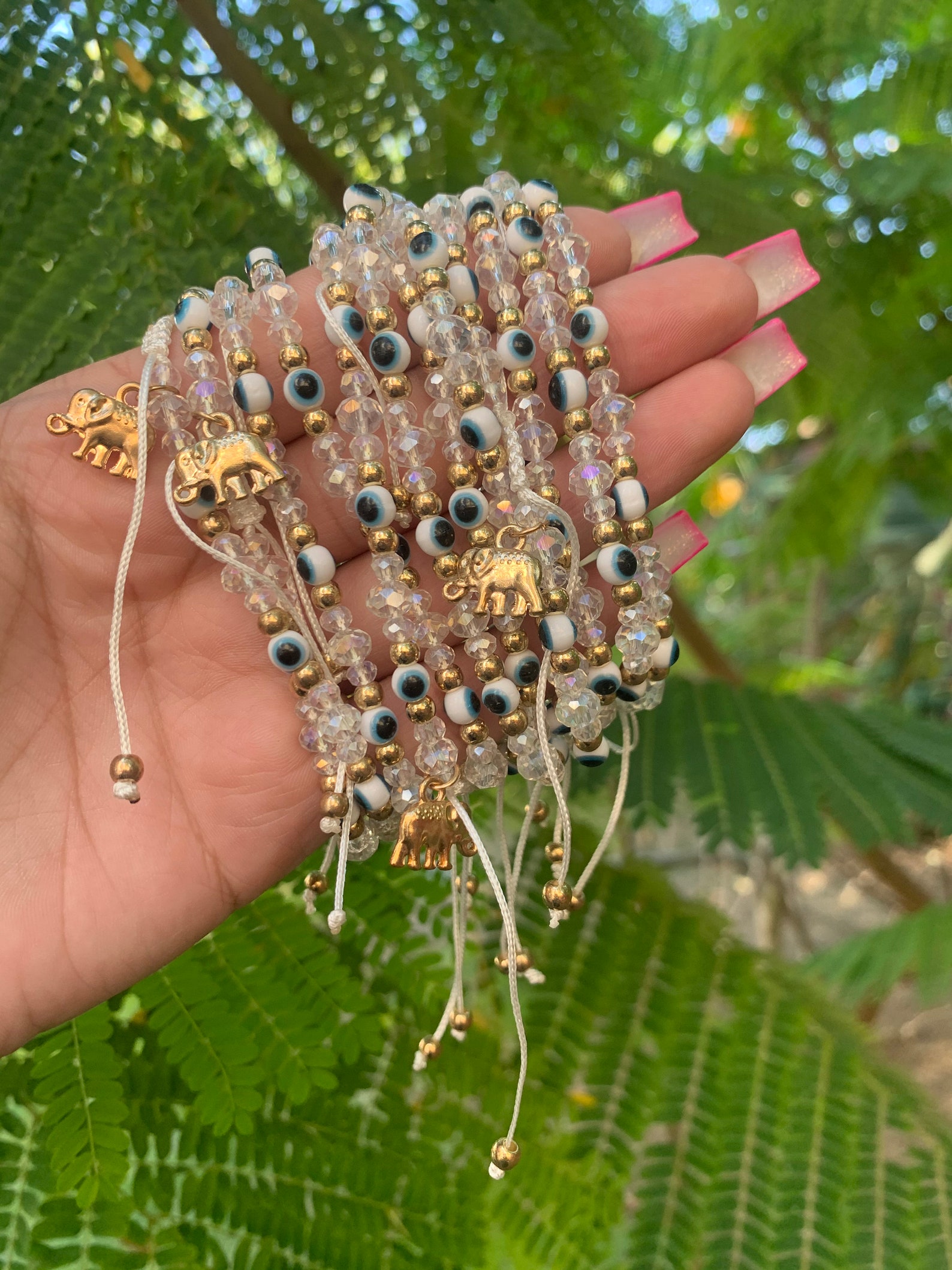 White Evil Eye Bracelet Bracelets for Women Jewelry Gift Etsy