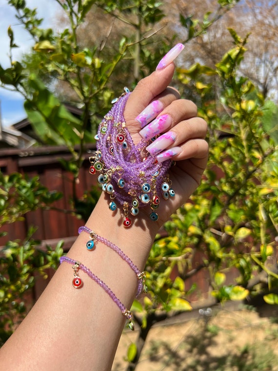 Purple evil 2024 eye bracelet