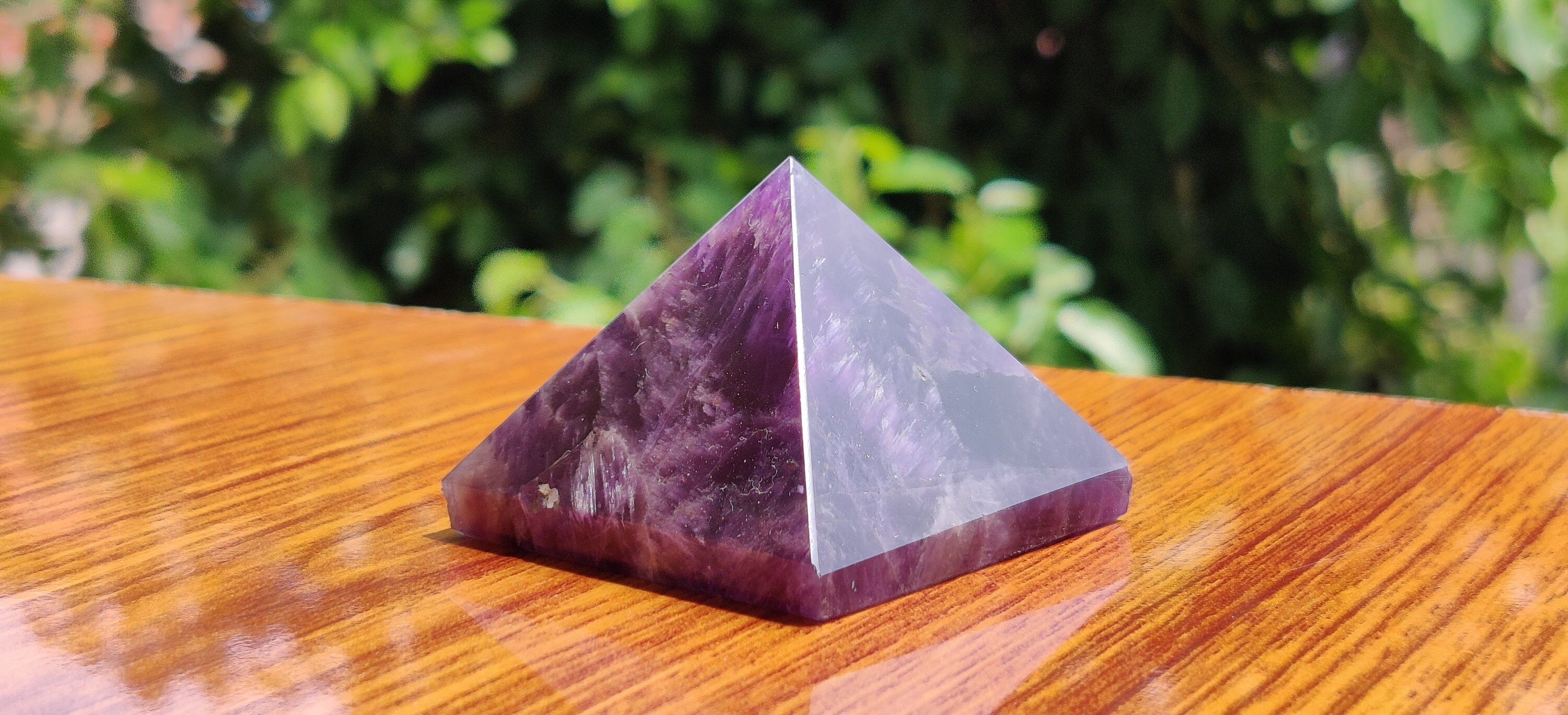 Amethyst Gemstone Pyramids Healing Pyramids Natural Etsy