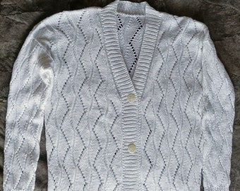 Cotton knitt cardigan sweater for women