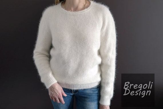 fluffy angora sweater