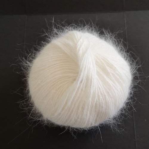 Angora Yarn for Knitting 100 Angora White Angora Fluffy Yarn Etsy