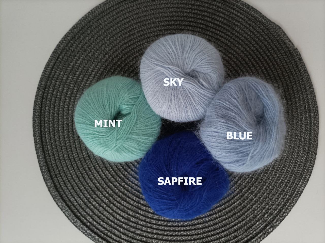 Angora Yarn for Knitting 100%, Angora White Angora, Fluffy Yarn 25