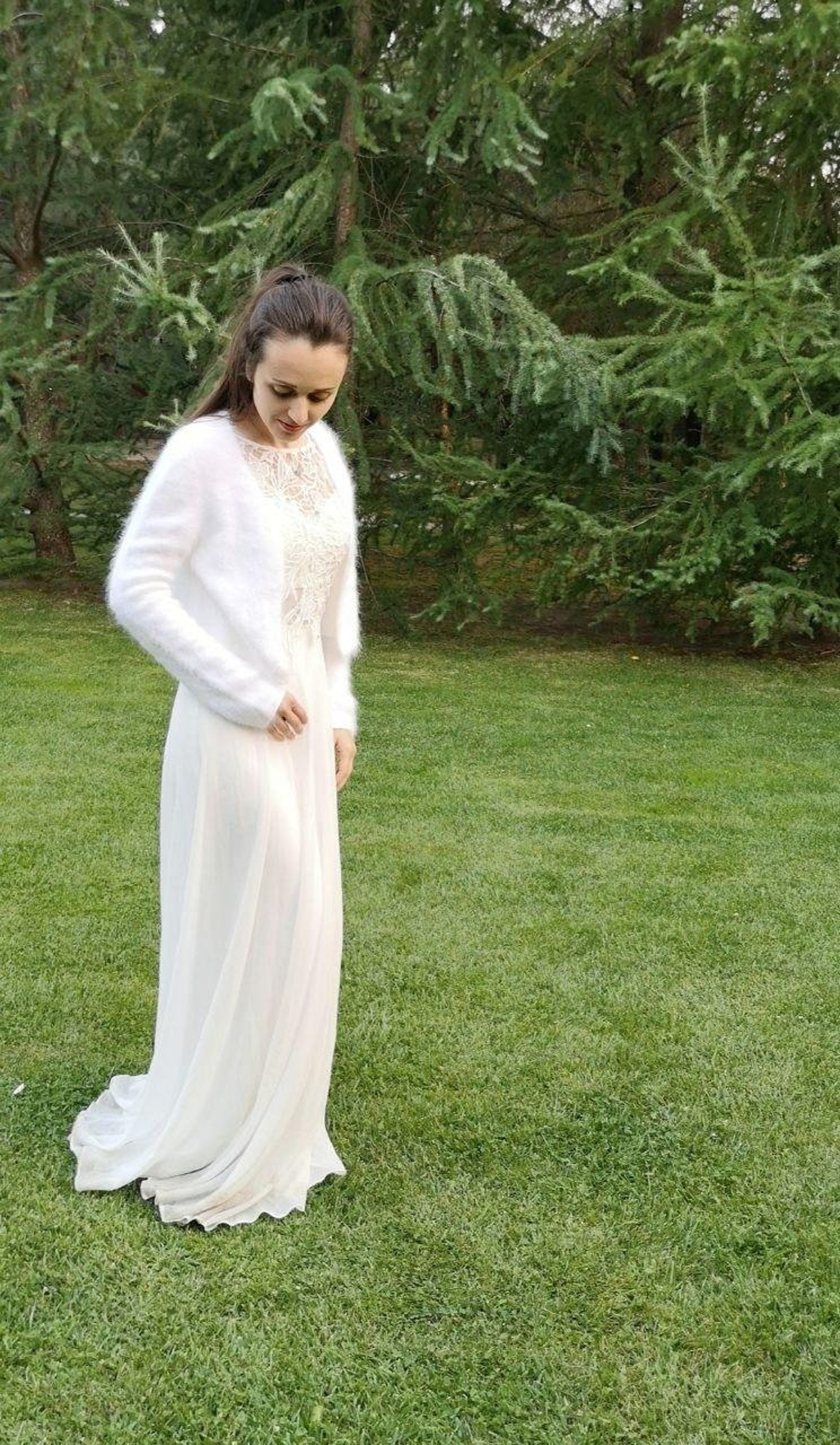 Angora bridal cardigan Clearance