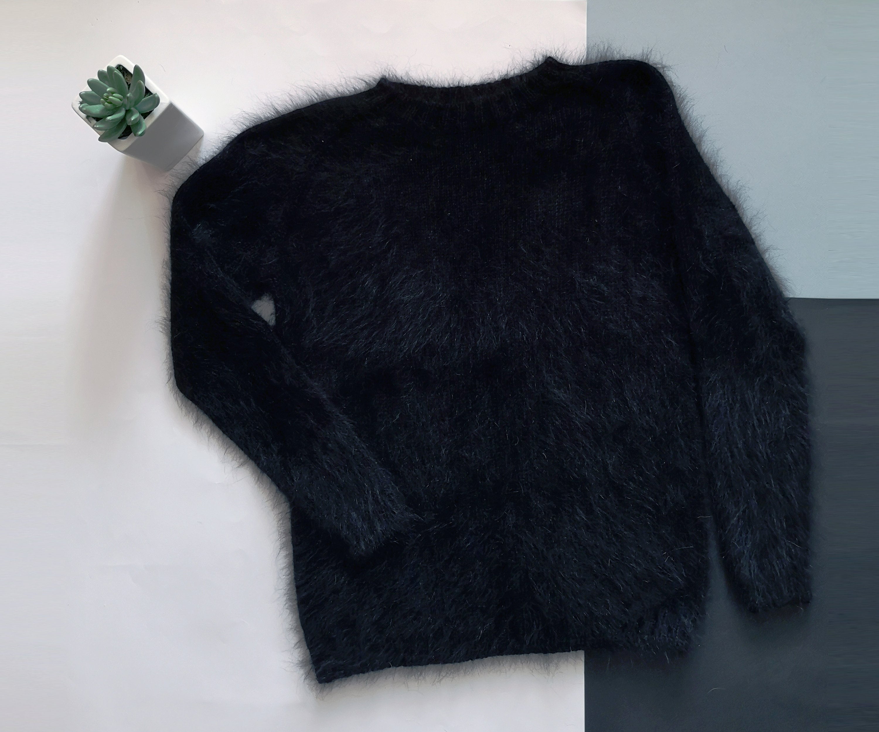 Winter Knit Angora Sweater Wool Women Warm Soft Angora Knit