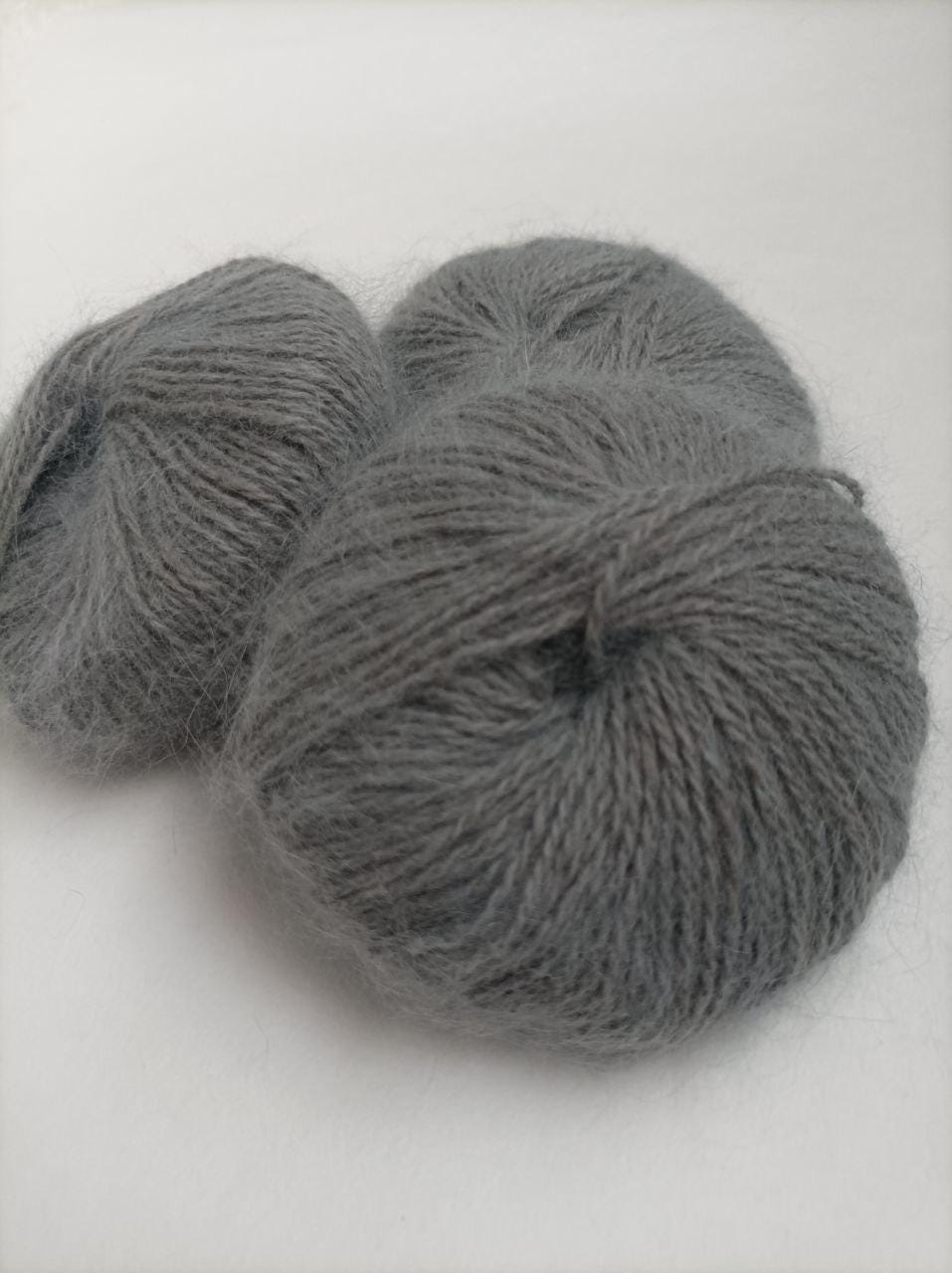 Fil à Tricoter Albouy En Laine Mohair Blanc - 830 Grammes En Cône - Origine Italie - Neuf