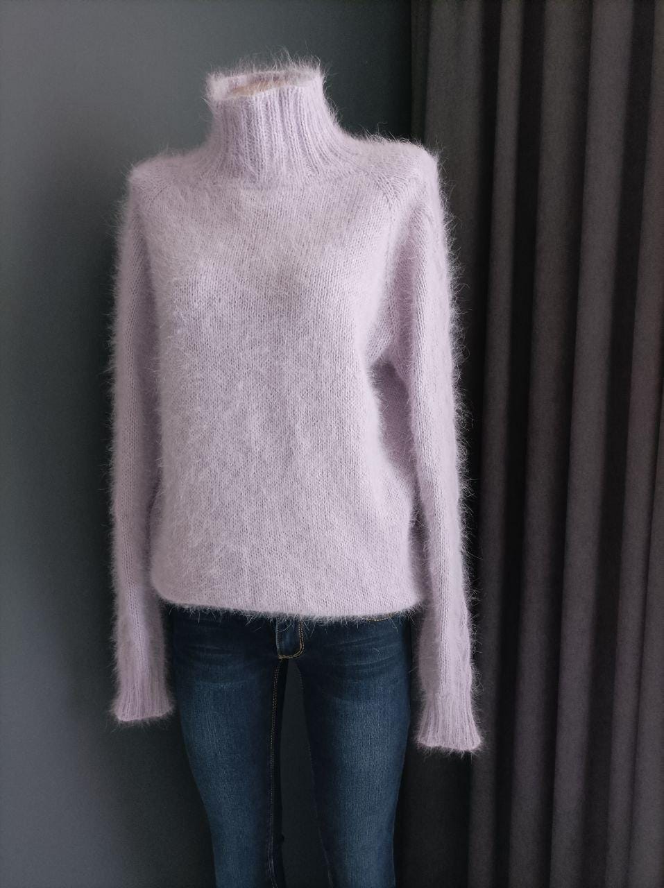 syoa ANGORA KNIT Vintage 90's Express Tricot Hand Knit Cardigan Silk Angora Sz M | eBay