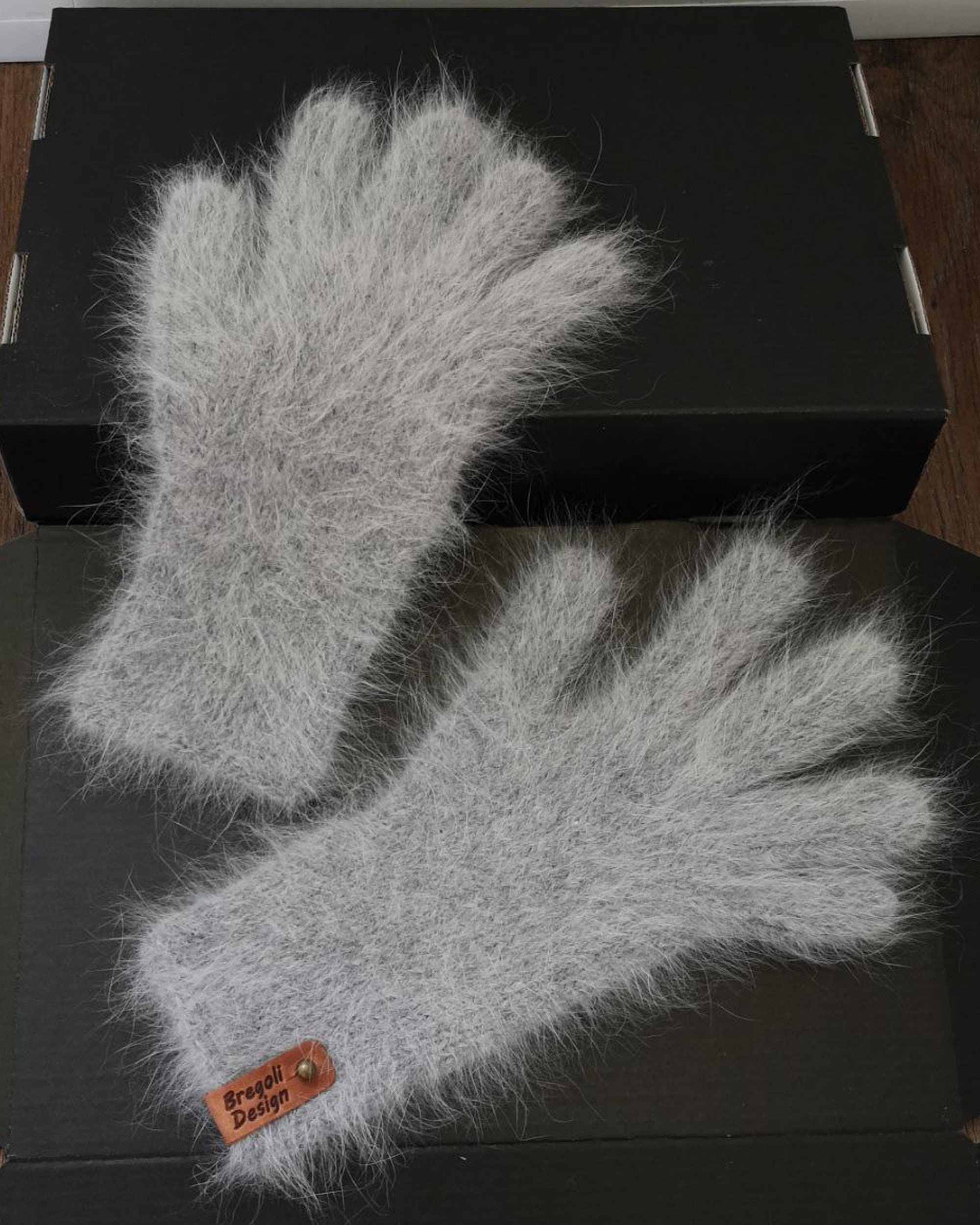 ★THETIS★ANGORA WOOL JEWEL GLOVES Angora Knit Gloves Women Handknit Mittens Women Angora Knit