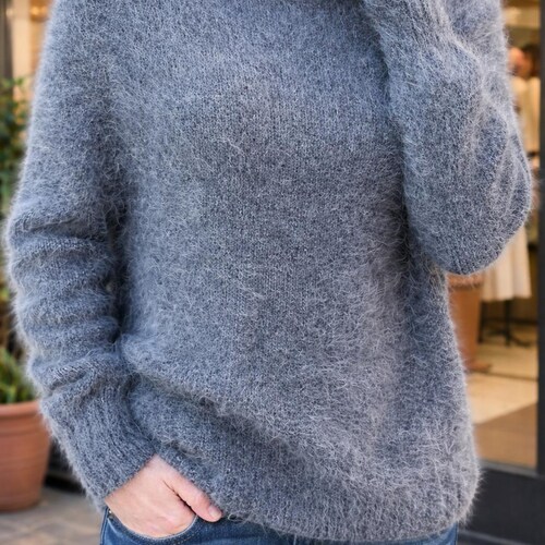 Sweater Angora Knit Women, Angora Knit Jumper - Etsy