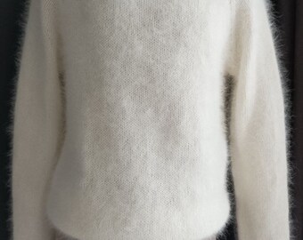 Angora Sweater Limited Edition Knit Cozy Winter Fluffy