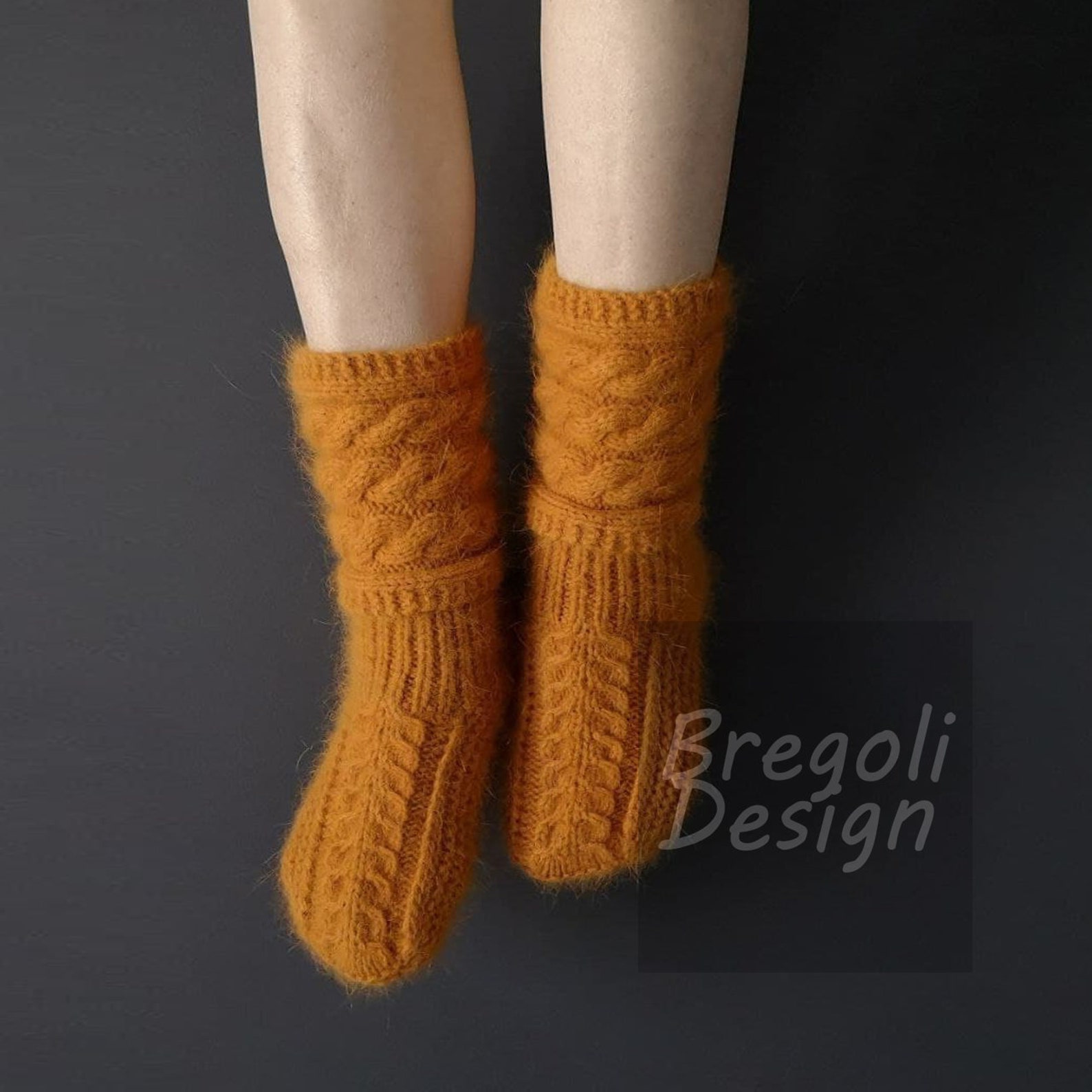 Angora Socks Sock Slippers Knit Angora Socks Wool Angora Etsy