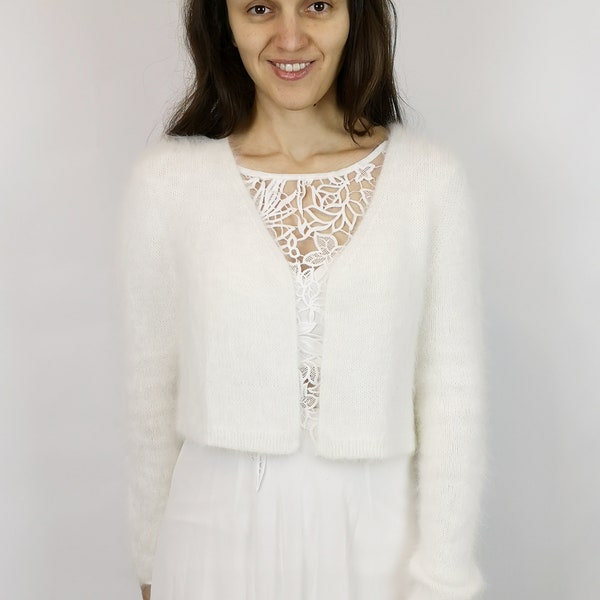 Angora bridal cardigan Clearance