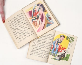 Vintage Peggy’s Pokey (1940) and Tom Thumb (1942) Picture books Crafting pieces