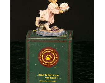 Boyds Bears Kate B Howold Not Tellin Figurine 228362 As Is