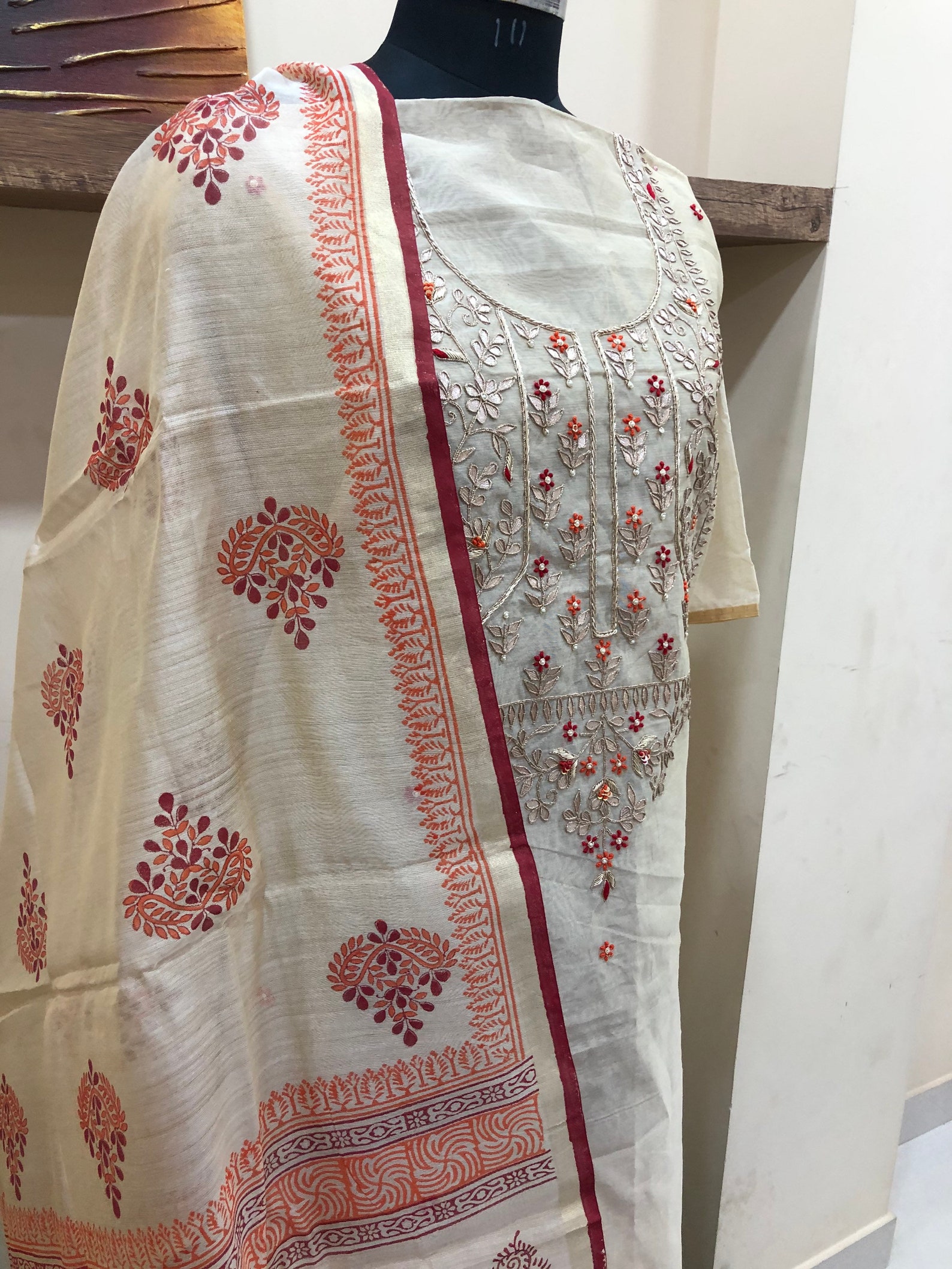 shirt and dupatta