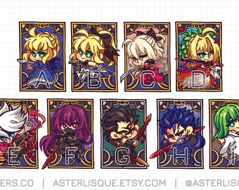 FGO Key Rings Vol 1 (Sabers & Lancers)