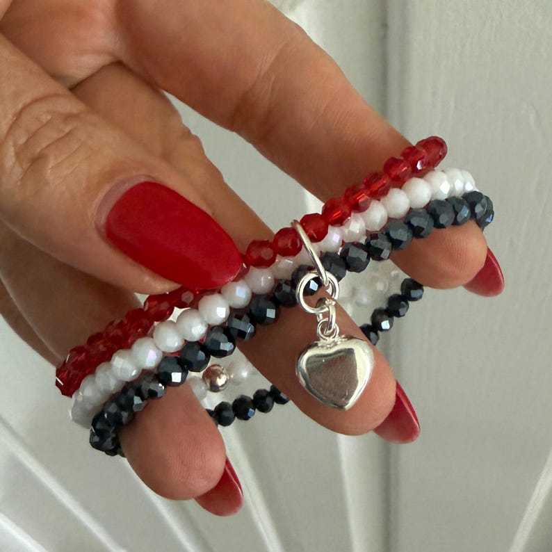 a close showing the details of the bracelet