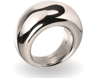 Eyecatcher Bandring - 925/000 Silber - Concave - GEMP Kollektion