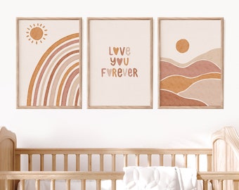 Set Of 3 Prints Nursery Wall Art Nursery Sets Printable Wall Art Nursery Prints 3 Piece Wall Art Digital Prints Nursery Art Kids Room Art