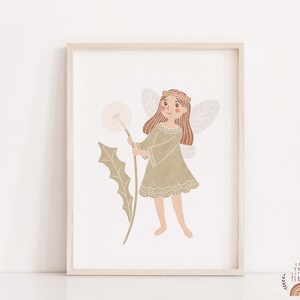 Fairy Illustration | Printable Wall Art | Fairy Print | Nursery Prints | Digital Prints | Nursery Wall Art | Kids Room Art