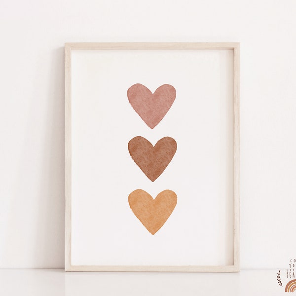 Nursery Wall Art Heart Nursery Decor Printable Wall Art Nursery Prints Digital Prints Nursery Art Kids Room Art Baby Room Decor